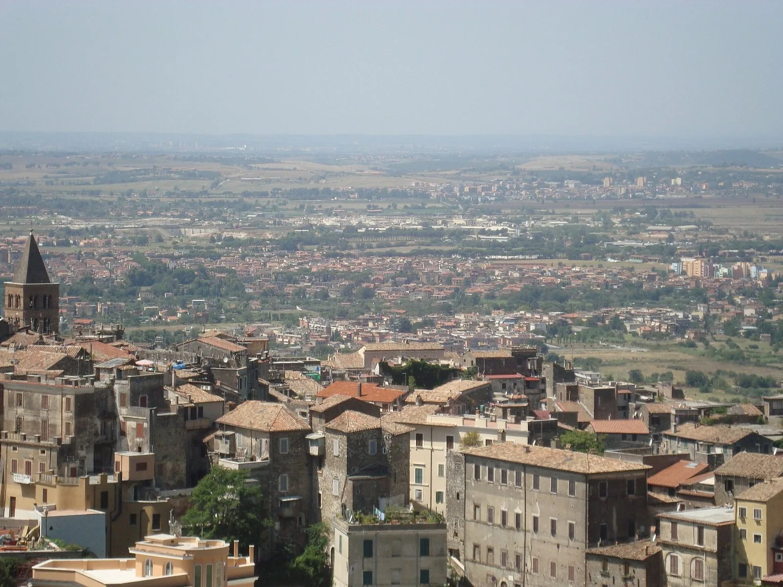Veduta di Tivoli dalla campagna di Campolimpido