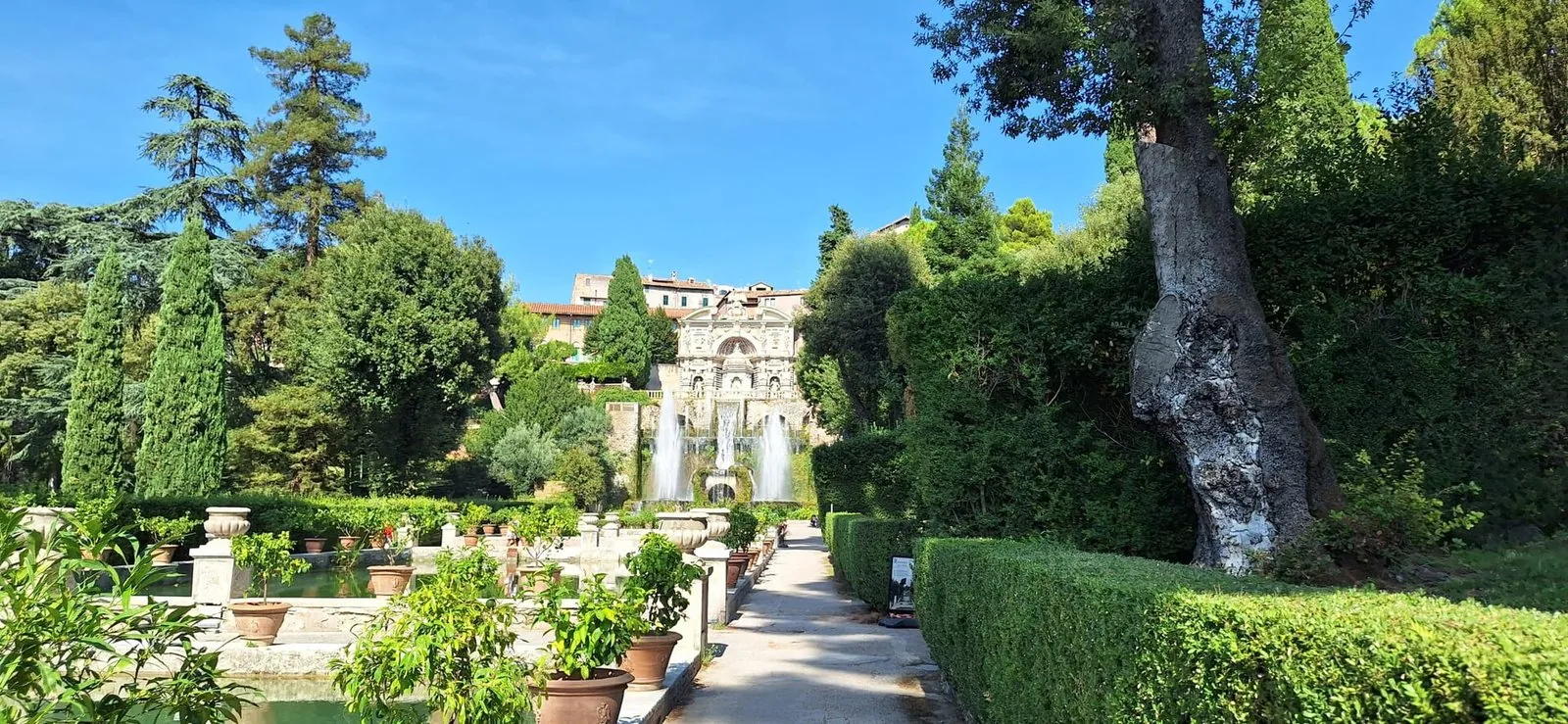 I giardini terrazzati di Villa d'Este a Tivoli